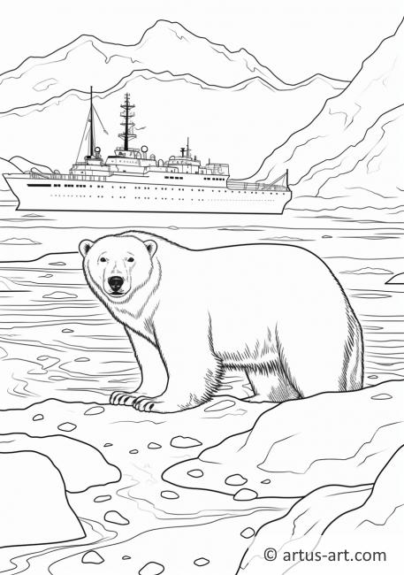 Pagina da colorare dell'Esplorazione Polare